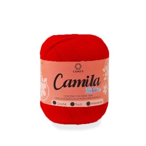 Croche Camila 500M 100% Alg.Mercerizado Vermelho Cor 46