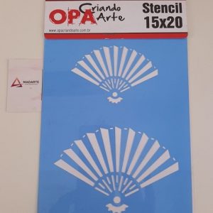 OPA| STENCIL LEQUE  15X20CM