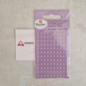 RAYHER| MEIA PÉROLA ADESIVA 3MM LILÁS  120PÇS