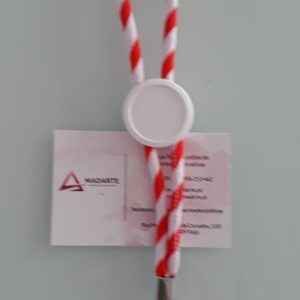 PORTACHAVES TUBULAR COM AJUSTE DE MOSQUETÃO VERMELHO 24CM
