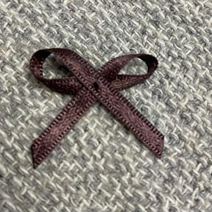 MINI LAÇO DE CETIM CIRANDA MARROM C/10 UND
