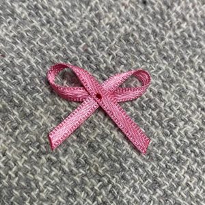MINI LAÇO DE CETIM CIRANDA ROSA MÉDIO C/10 UND B177