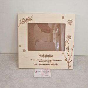 MADEIRA| MOLDURA PADRINHO 30X30CM