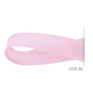 VIÉS DESTAQUE ROSA CLARO 24MM C/20MT COR 028