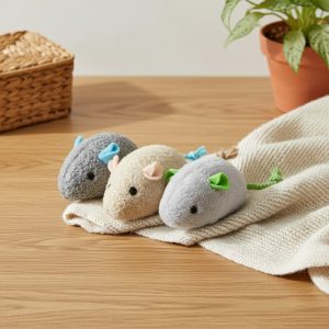 Brinquedo de peluche em forma de rato para gatos