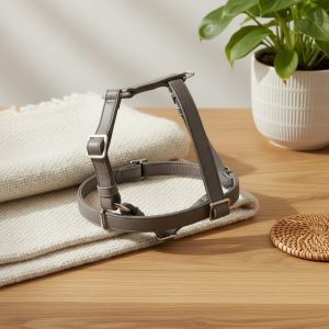 Arnês de couro vegan para cães elegante