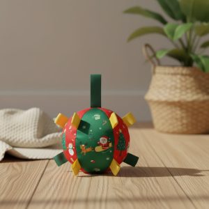 Bola de Natal para cães com sininho integrado