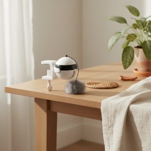 Brinquedo interativo para gatos com design elegante e resistente